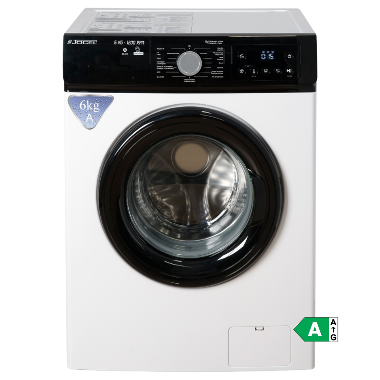 Máquina de Lavar Roupa Jocel JLR014184 6Kg 1200RPM Classe A