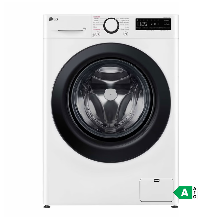 Máquina de Lavar Roupa LG 8Kg 1200RPM Classe A