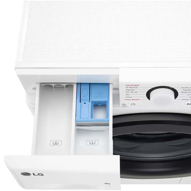 Máquina de Lavar Roupa LG 8Kg 1200RPM Classe A