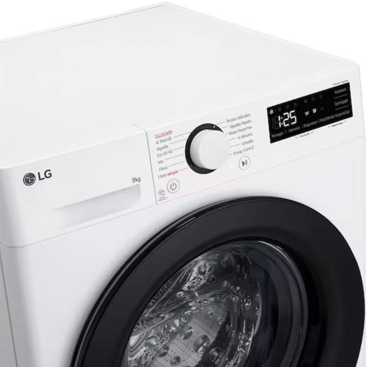 Máquina de Lavar Roupa LG F4WR6009A0W 9Kg 1400RPM Classe A Branco