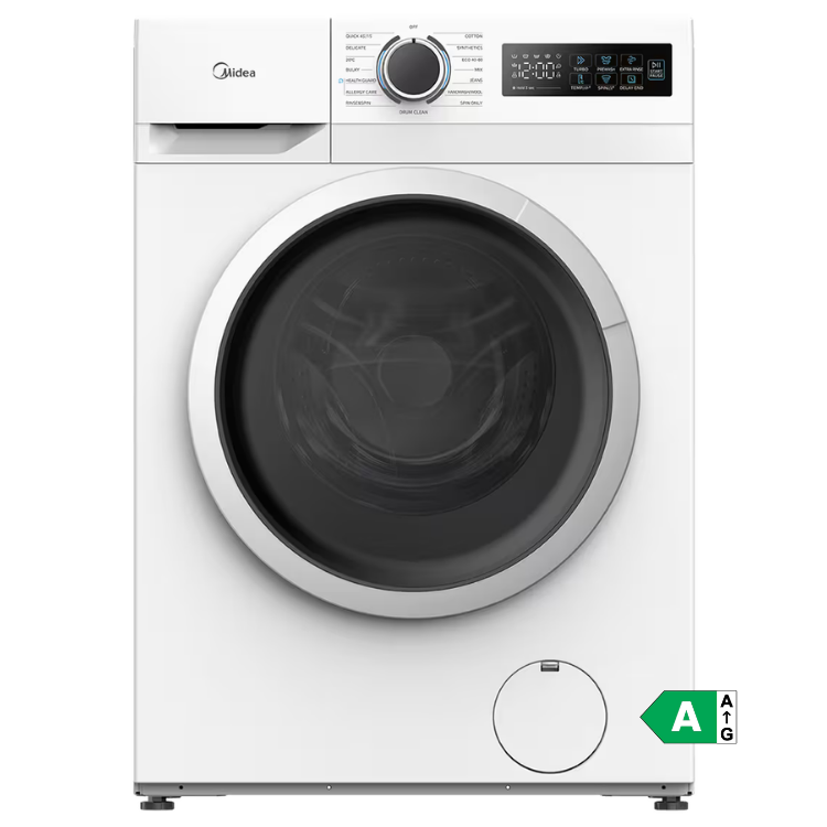 Máquina Lavar Roupa Midea MFG16W80BA10/W-ES 8Kg 1400RPM Classe A