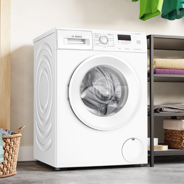 Máquina de Lavar Roupa Bosch Serie 2 WGE03400EP 8Kg 1400RPM Classe A Branco