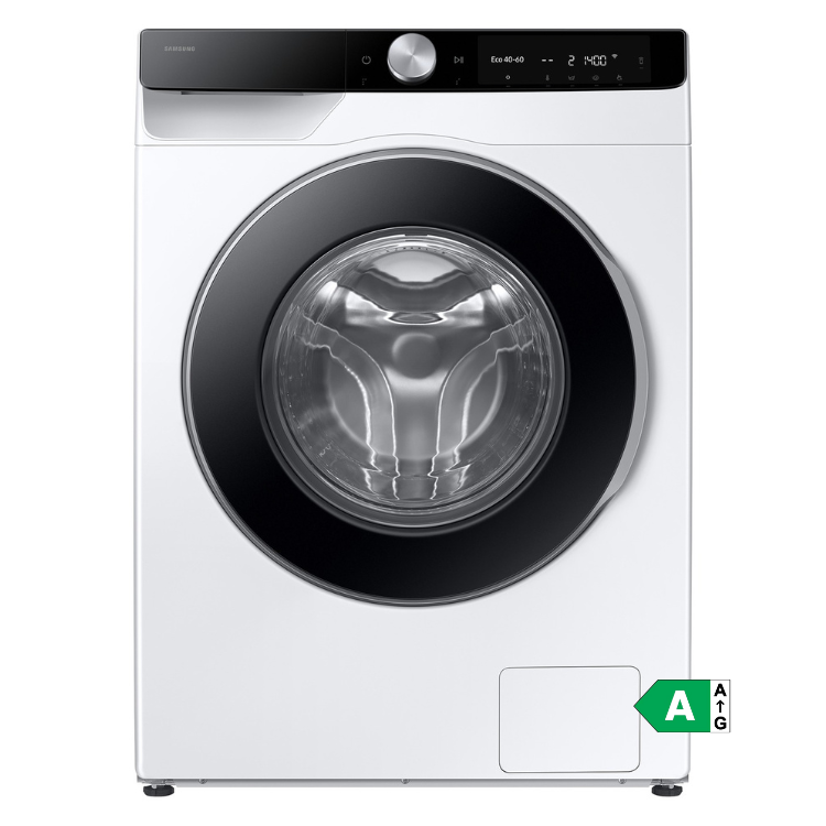 Samsung WW10FG6U34LKU3 white washing machine, 10kg, 1400RPM, Class A.