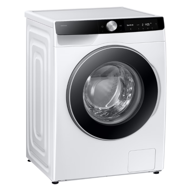 Samsung WW10FG6U34LKU3 white front-load washing machine, 10kg, 1400RPM, Class A.