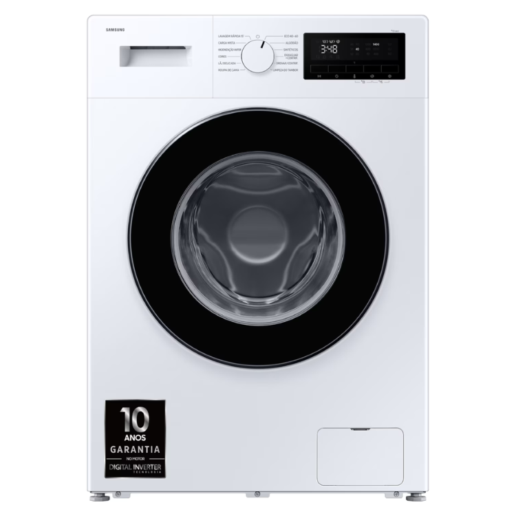 Máquina de Lavar Roupa Samsung WW90FG3M05AWEP 9Kg 1400RPM Classe A Branco