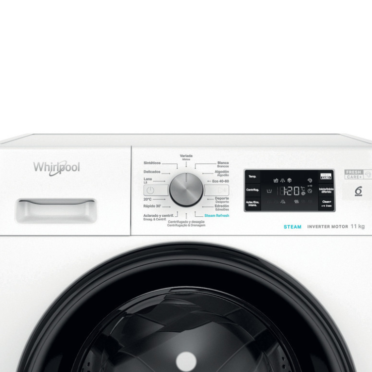 Máquina de Lavar Roupa Whirlpool FFB11489BVSPT 11Kg 1400RPM Classe A Branco