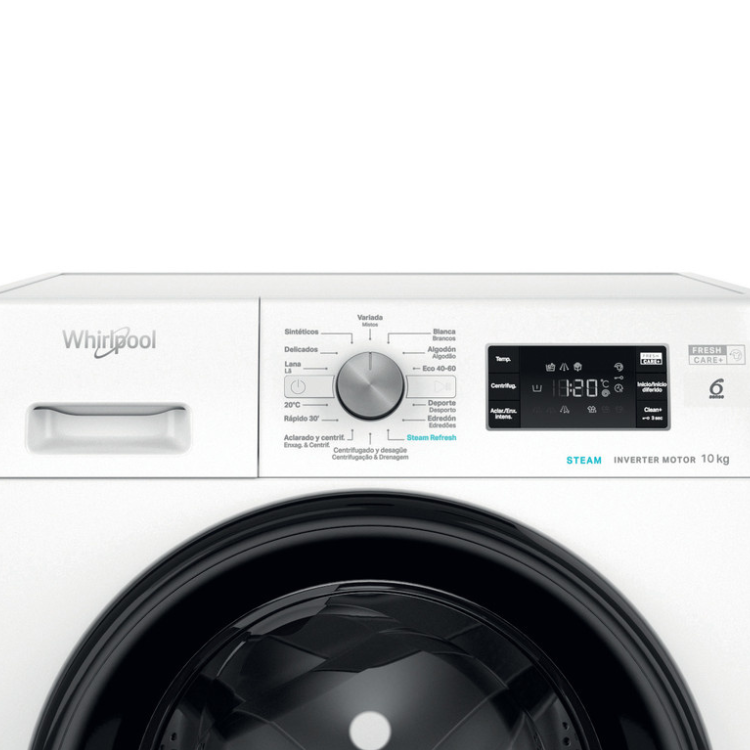 Máquina de Lavar Roupa Whirlpool FFB10489BVSPT 10Kg 1400RPM Classe A Branco - Artigo de Exposição