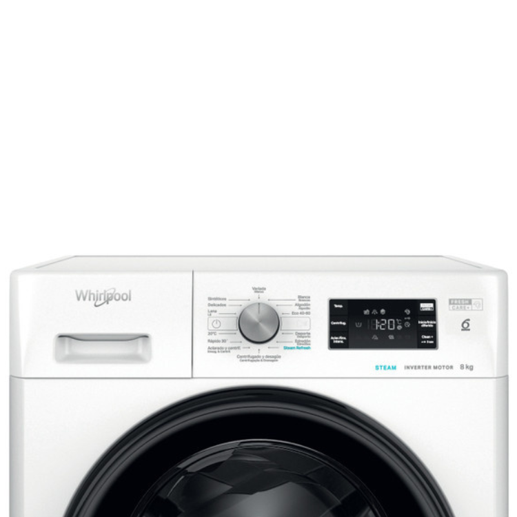 Máquina de Lavar Roupa Whirlpool FFB8489BVSPT 8Kg 1400RPM Classe A Branco