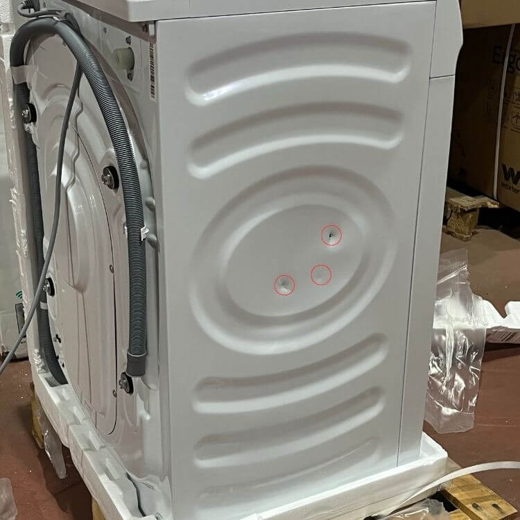 Máquina de Lavar Roupa Hisense WF1Q9041BW 9Kg 1400RPM Classe A Branco - Novo / Ligeiro Dano