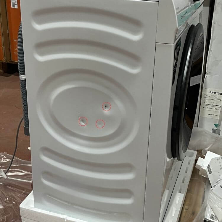 Máquina de Lavar Roupa Hisense WF1Q9041BW 9Kg 1400RPM Classe A Branco - Novo / Ligeiro Dano