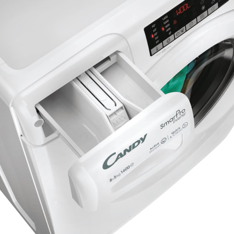 Máquina de Lavar e Secar Roupa Candy COW4854TW 8Kg/5Kg 1400RPM Classe D Branco