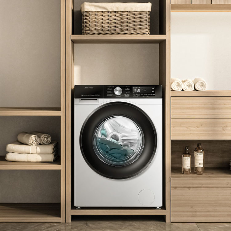 Máquina de Lavar e Secar Roupa Hisense WD3S1043BW3 10.5Kg/6Kg 1400RPM Classe D Branco