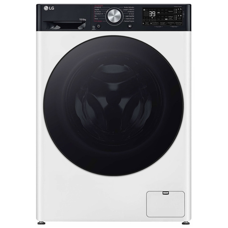 Máquina de Lavar e Secar Roupa LG F4DR7510SGH 10Kg/6Kg 1400RPM Classe D