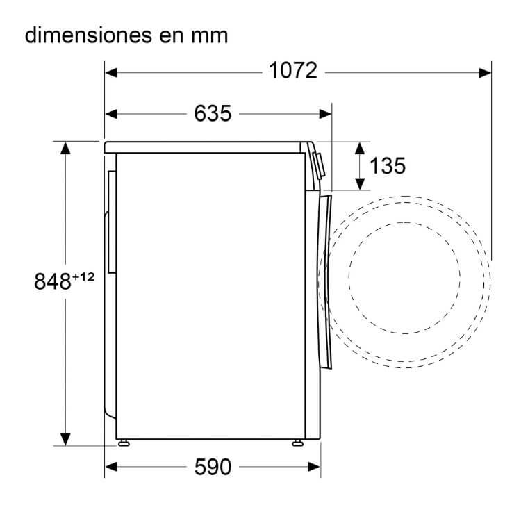 Máquina de Lavar e Secar Roupa Siemens WN44G2A0ES 10.5Kg/6Kg 1400RPM Classe D