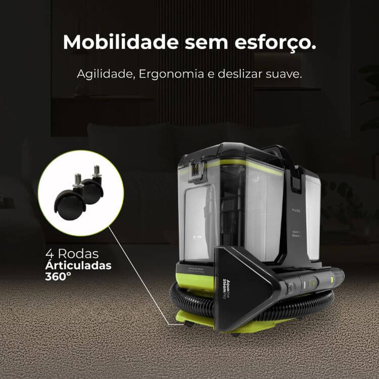 Máquina de Limpeza Flama Aqualine SteamPro Essential 1697FL 1800W
