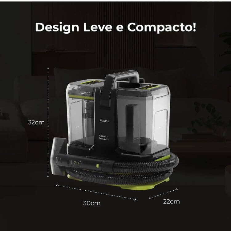 Máquina de Limpeza Flama Aqualine SteamPro Essential 1697FL 1800W
