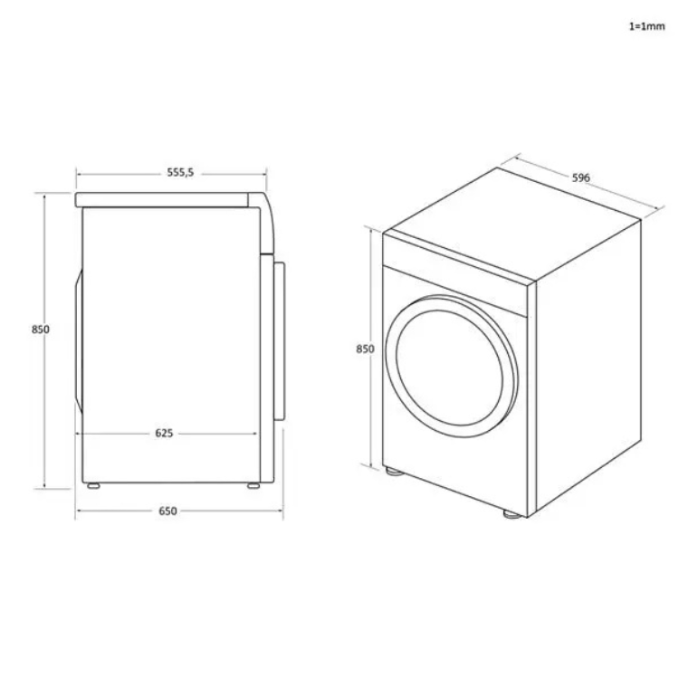 Máquina de Secar Roupa Haier HD100A2939EIB 10Kg Classe E Branco