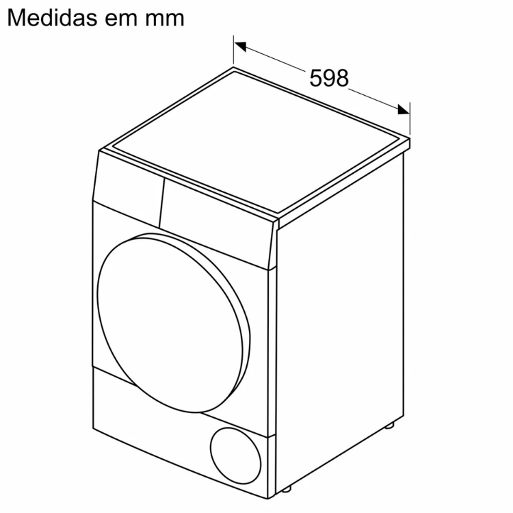 Máquina de Secar Roupa Bosch Serie 6 WQG233D0ES 8Kg Bomba de Calor Classe A - Artigo de Exposição