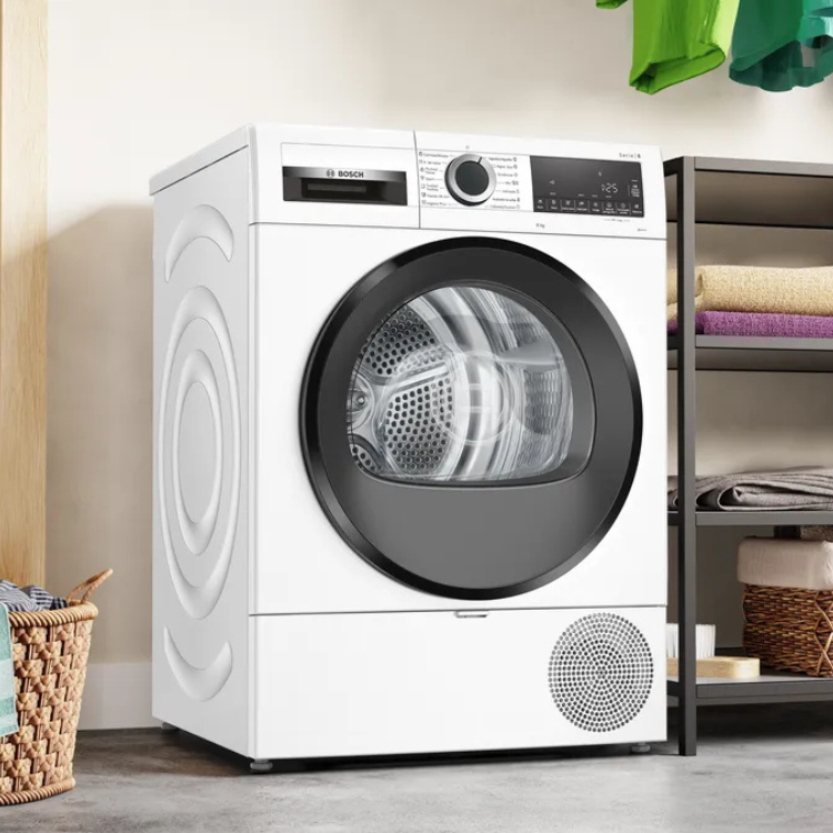 Máquina de Secar Roupa Bosch Serie 6 WQG233D0ES 8Kg Bomba de Calor Classe A - Artigo de Exposição