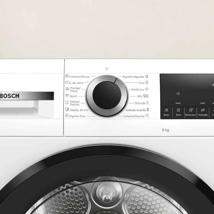 Máquina de Secar Roupa Bosch Serie 6 WQG235D1ES 8Kg Classe C