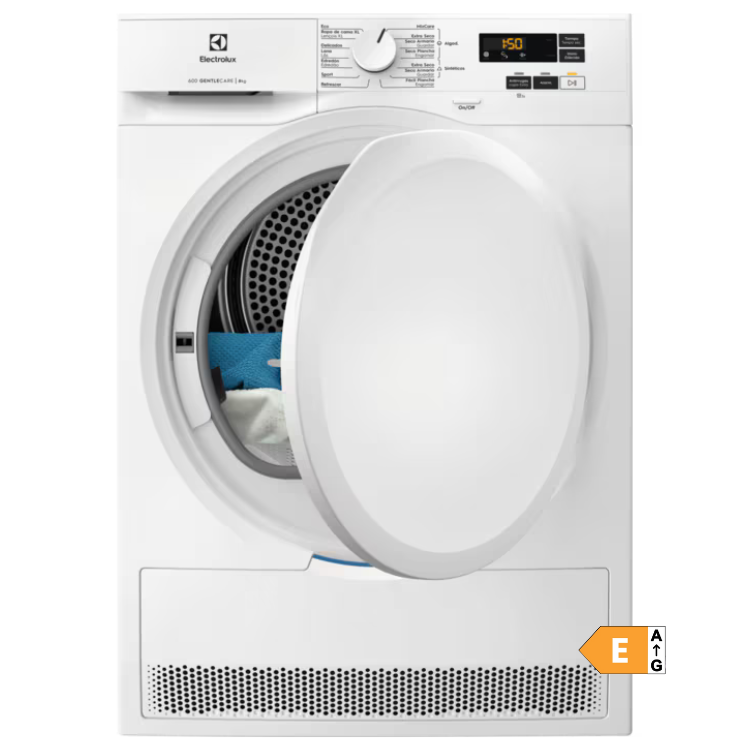 Máquina de Secar Roupa Electrolux EDI618Y1ZO 8Kg Classe E Branco