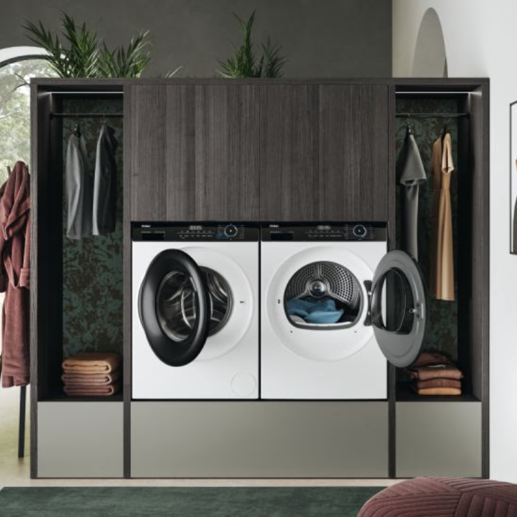 Máquina de Secar Roupa Haier HD90A2939IB 9Kg Classe E Branco