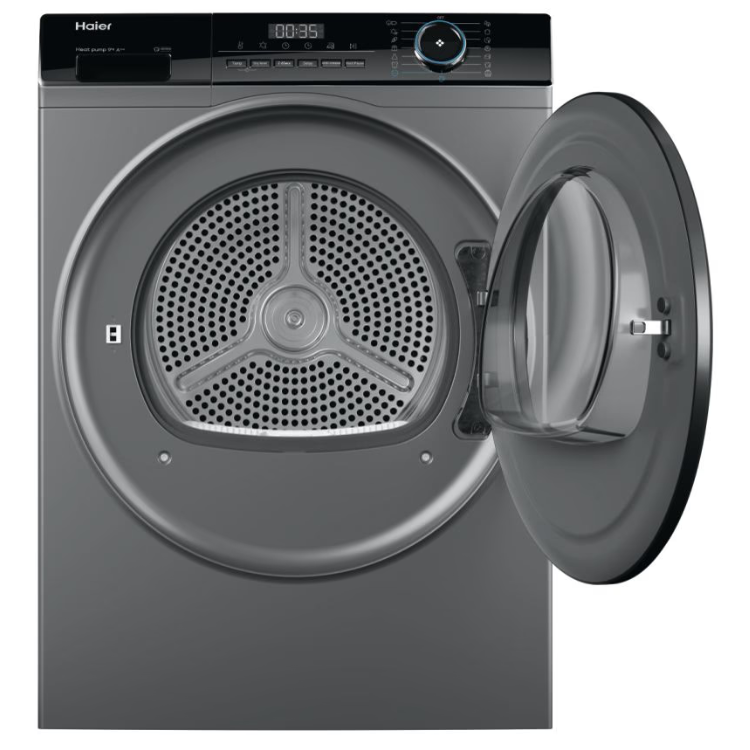 Máquina de Secar Roupa Haier HD90-A3939R-S 9Kg Classe B Preto