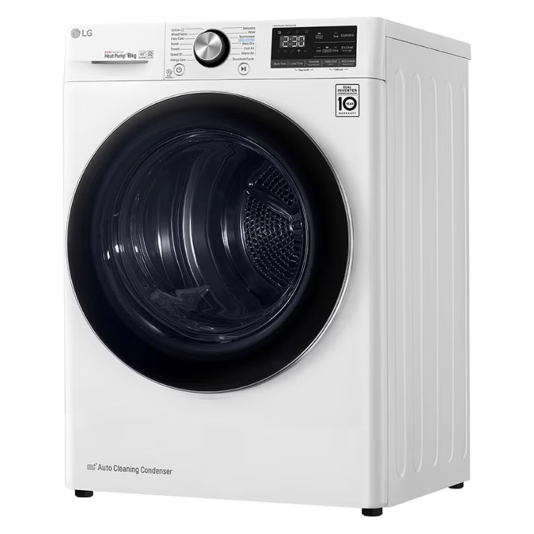 Máquina de Secar Roupa LG RC80V9AV2W 8Kg Classe C Branco