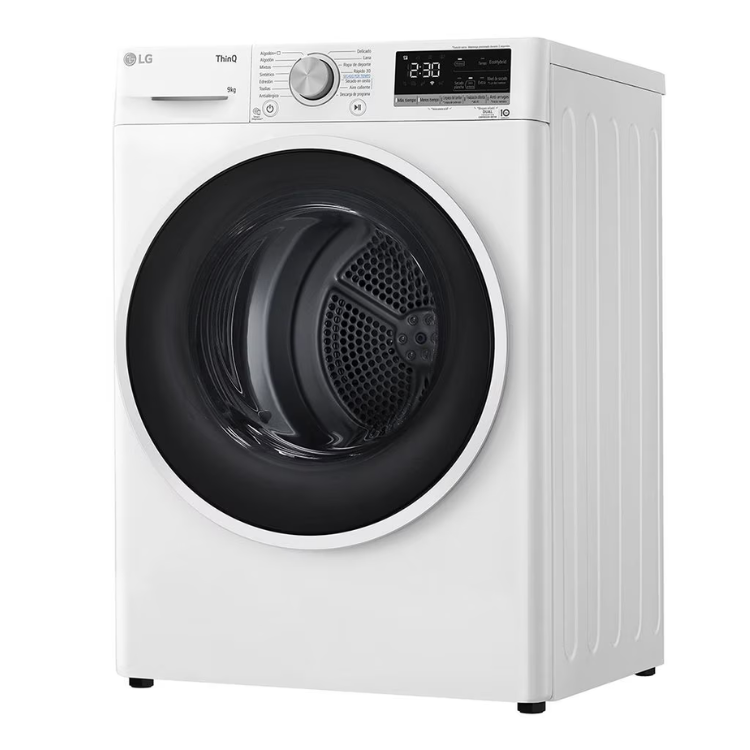 Máquina de Secar Roupa LG RH90V5AV6N 9Kg Classe A++ Branco