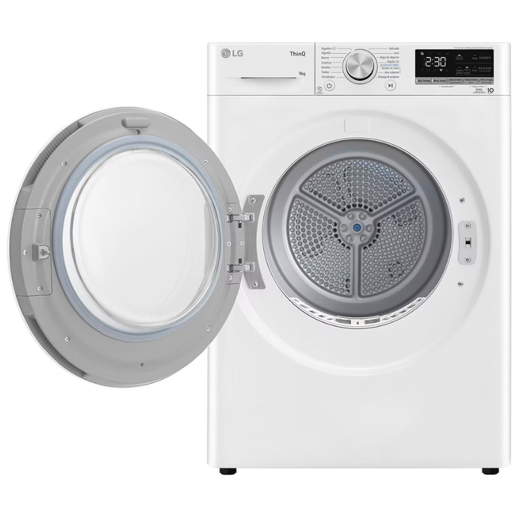 Máquina de Secar Roupa LG RH90V5AV6N 9Kg Classe A++ Branco