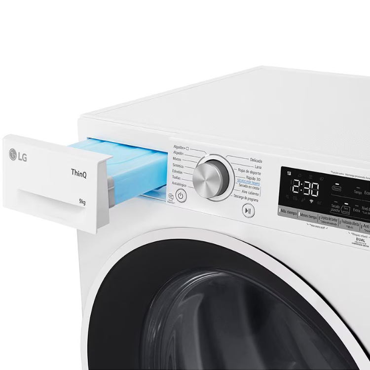 Máquina de Secar Roupa LG RH90V5AV6N 9Kg Classe A++ Branco