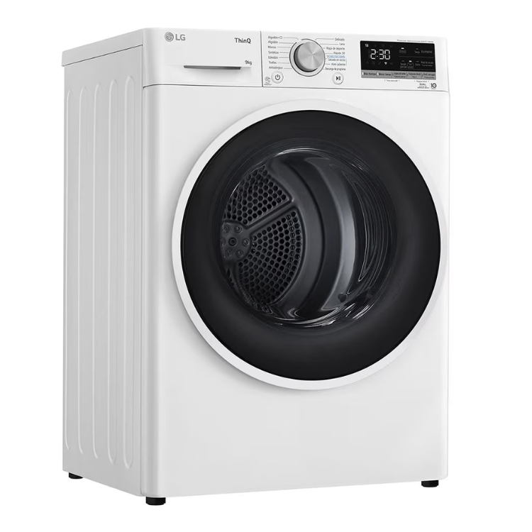Máquina de Secar Roupa LG RH90V5AV6N 9Kg Classe A++ Branco