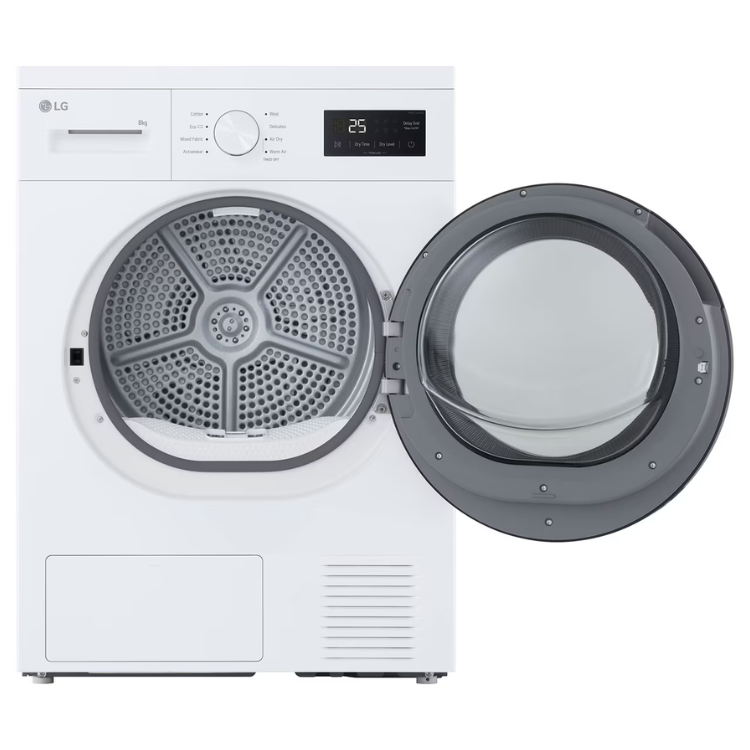 Máquina de Secar Roupa LG RHA1008NWK 8Kg Classe D Branco