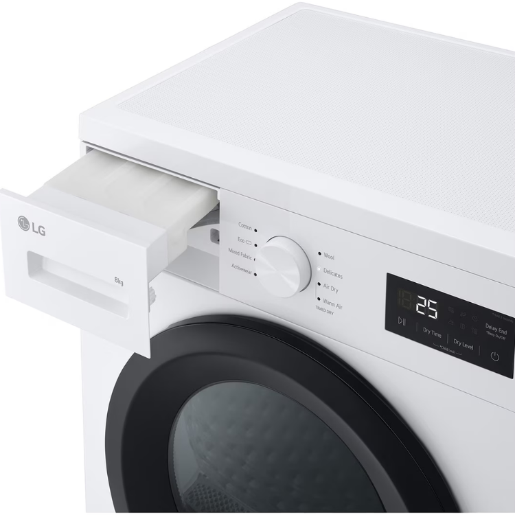 Máquina de Secar Roupa LG RHA1008NWK 8Kg Classe D Branco