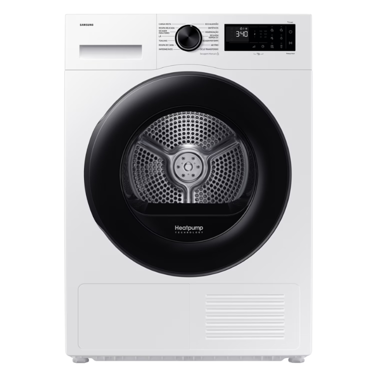 Máquina de Secar Roupa Samsung DV90DG52A0AEEC 9Kg Classe C Branco