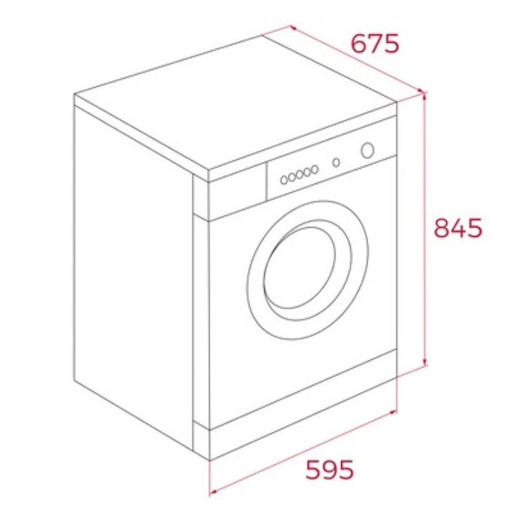 Máquina de Secar Roupa Teka SHK81030 10Kg Classe C Branco