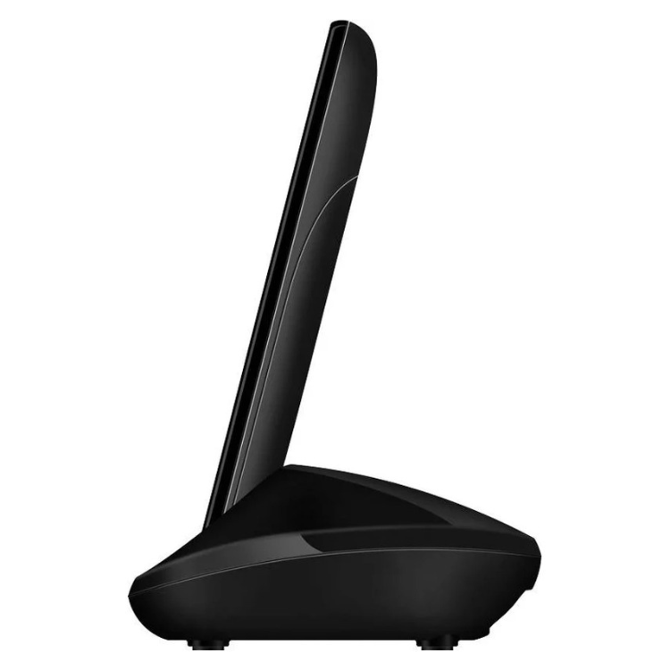 Telefone Portátil Maxcom Comfort MM35D SE preto, com design ergonómico e suporte.