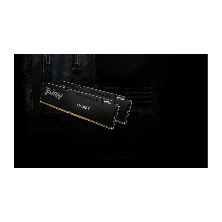 Kingston Fury Beast RAM, 32GB, 2x16GB, DDR5, 5200Mhz, black