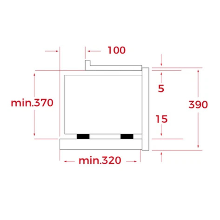 Microondas de Encastre Teka ML8210BIS 20L 750W Preto