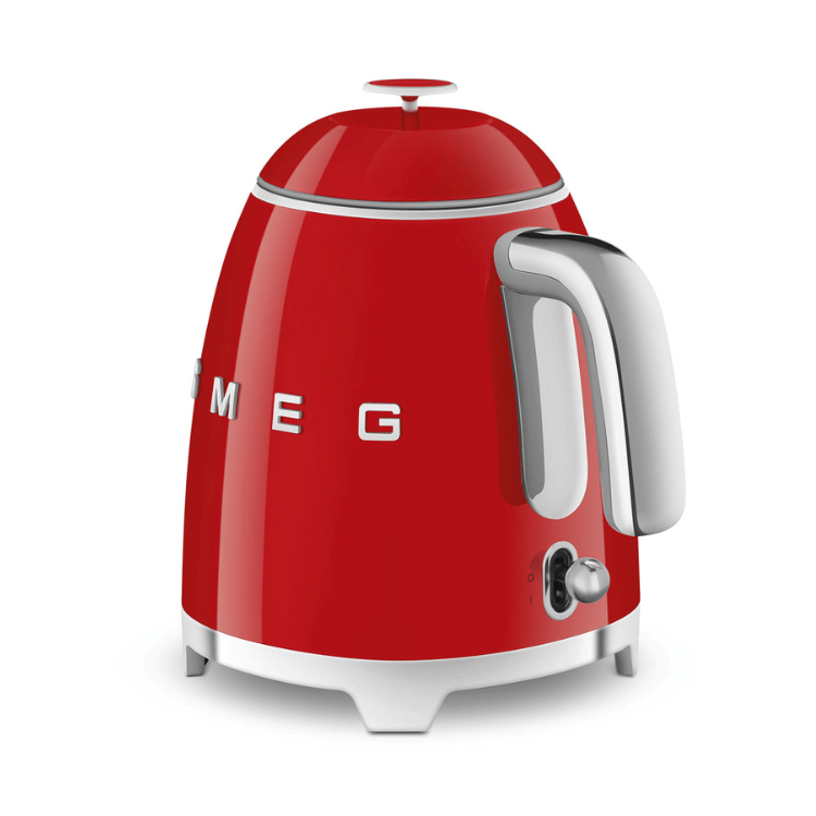 Mini Chaleira Elétrica Smeg Anni 50 0,8L Vermelho
