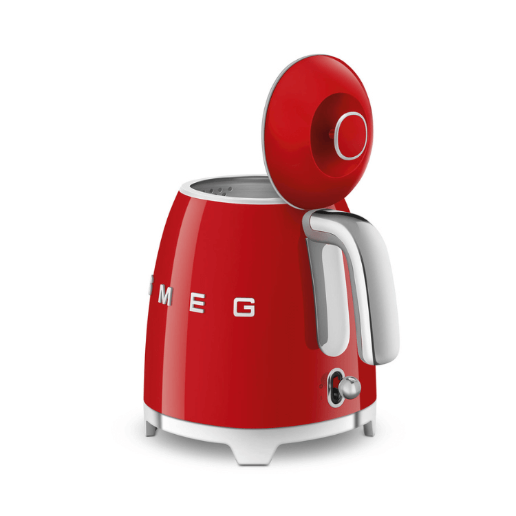 Mini Chaleira Elétrica Smeg Anni 50 0,8L Vermelho