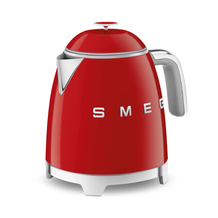 Mini Chaleira Elétrica Smeg Anni 50 0,8L Vermelho