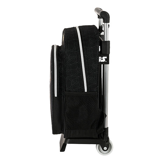 Mochila Escolar C/ Rodas Safta Star Wars Fighter Preto