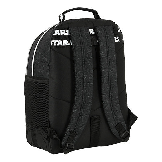 Mochila Escolar Safta Star Wars Fighter Preto