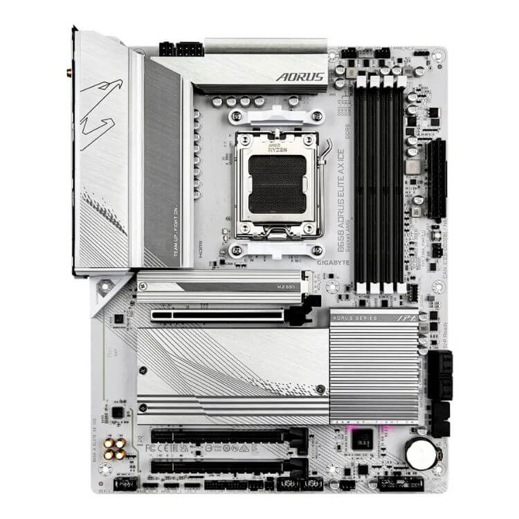 Motherboard ATX Gigabyte B650 Elite AX Ice Wi-Fi 6 AM5 DDR5