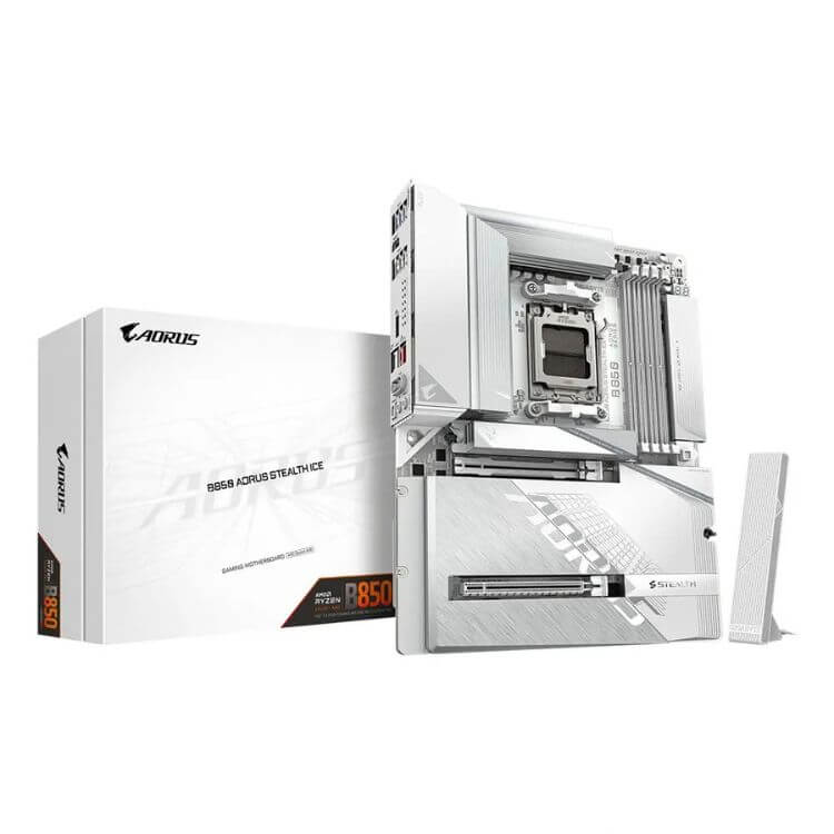 Motherboard ATX Gigabyte GA-B850 Aorus Stealth Ice Wi-Fi 7 AM5 DDR5