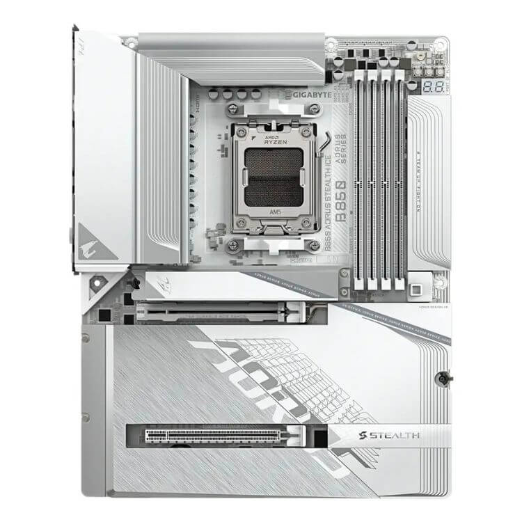 Motherboard ATX Gigabyte GA-B850 Aorus Stealth Ice Wi-Fi 7 AM5 DDR5