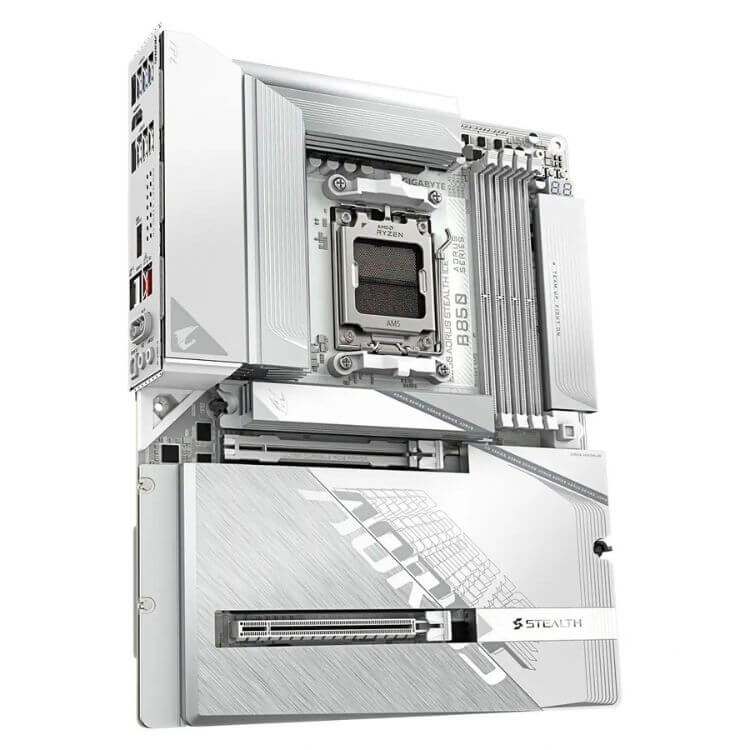Motherboard ATX Gigabyte GA-B850 Aorus Stealth Ice Wi-Fi 7 AM5 DDR5