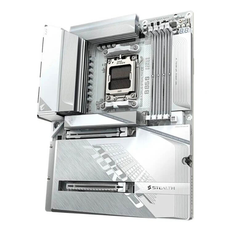 Motherboard ATX Gigabyte GA-B850 Aorus Stealth Ice Wi-Fi 7 AM5 DDR5