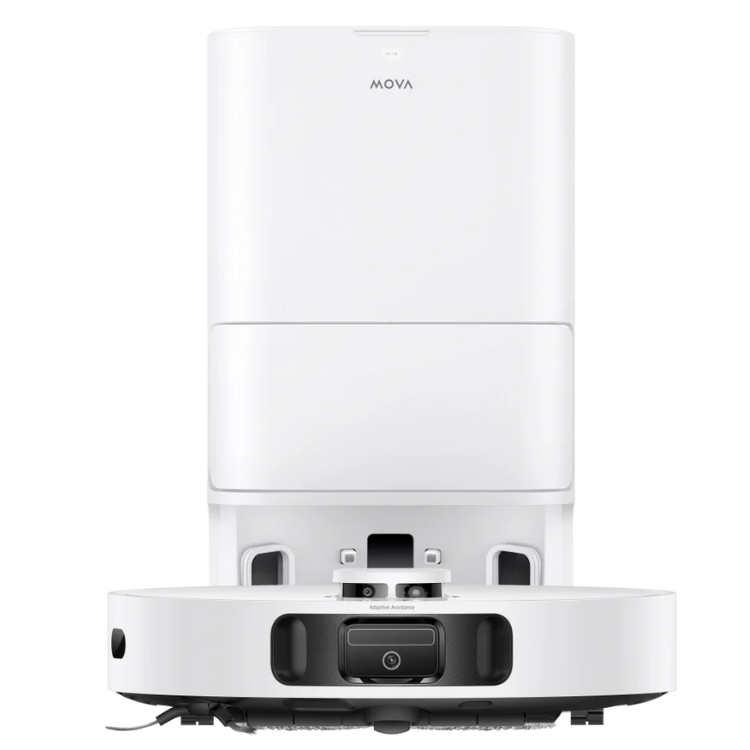 Aspirador robot MOVA E40 Ultra branco com câmara e sistema de limpeza com mopa.